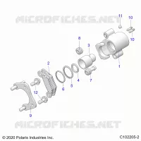 BRAKES, REAR CALIPER