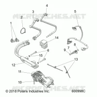 FUEL SYSTEM, RAIL, LINES AND THROTTLE BODY