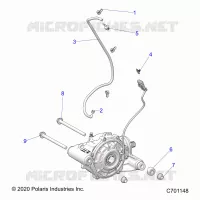 DRIVE TRAIN, FRONT GEARCASE MOUNTING
