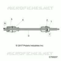 DRIVE TRAIN, REAR HALF SHAFT