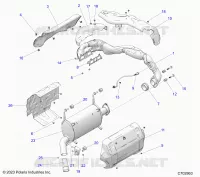 ENGINE, EXHAUST SYSTEM