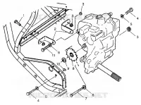 GEARCASE MOUNTING SCRAMBLER 400 W98BC38C (4947254725C001)