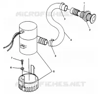 BILGE PUMP SLTX B964590 AND INTL. SLTX I964590 (4935783578B012)