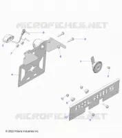ELECTRICAL, HORN, AND LICENSE PLATE LIGHT