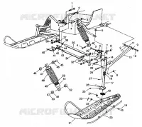 FRONT SUSPENSION AND SKI 440 XCR 0941760 (4925182518011A)