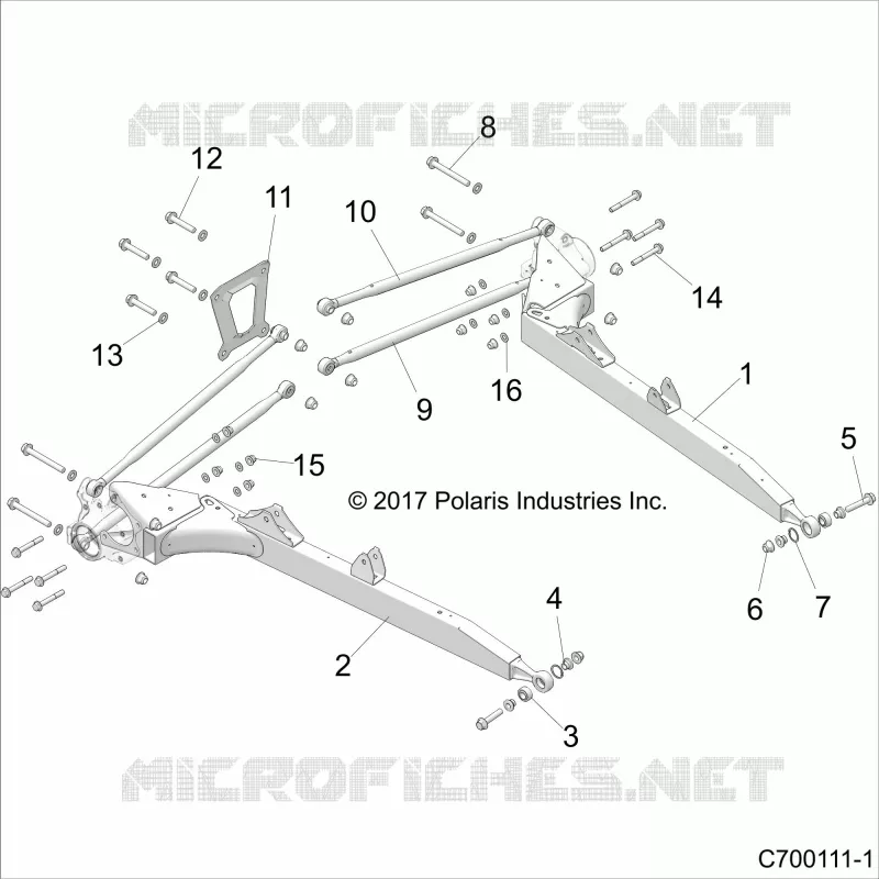 REAR SUSPENSION CONTROL ARMS