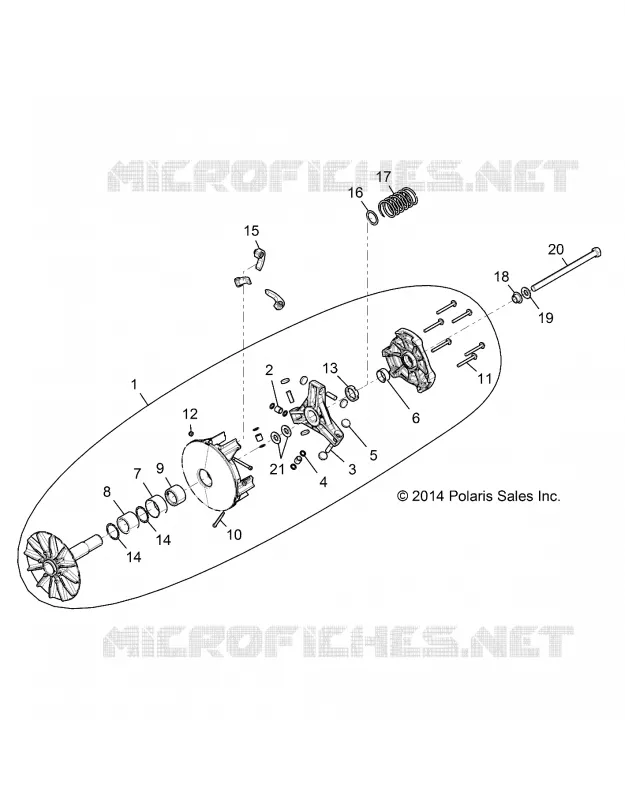 DRIVE TRAIN, PRIMARY CLUTCH