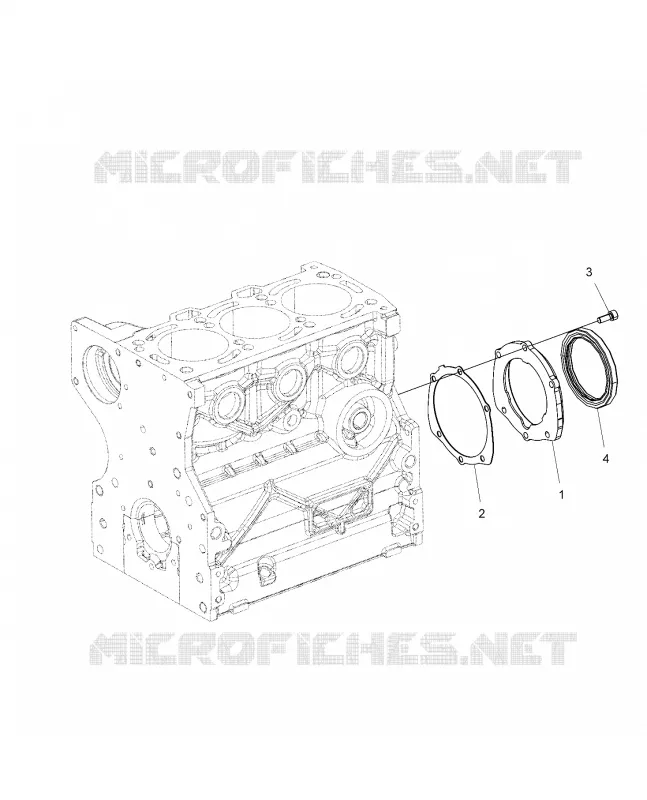 ENGINE, CRANKSHAFT OIL SEAL FLANGE