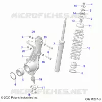 SUSPENSION, FRONT STRUT 