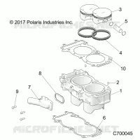 CYLINDER AND PISTON