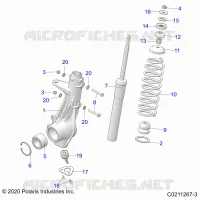 SUSPENSION, FRONT STRUT 