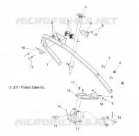 STEERING POST  ASM. AND STEERING HOOP