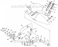 EXHAUST SYSTEM SL 900 B964291 AND  INTL. SL 900 I964291 (4935583558B005)