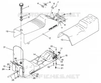 SEAT   GAS TANK ULTRA SKS 0960578, EUROPEAN ULTRA SKS E960578, AND ULTRA (4931683168A007)
