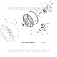 WHEELS, REAR AND HUB