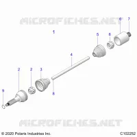 DRIVE TRAIN, REAR DRIVE SHAFT 