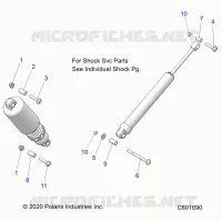 REAR SUSPENSION SHOCKS MNTG.