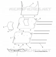 FLOOR PANEL, PLASTIC, 6 PASSENGER