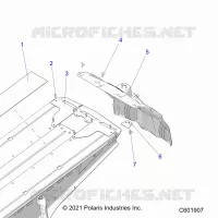 CHASSIS, REAR CLOSEOFF AND SNOWFLAP