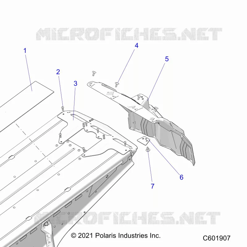 CHASSIS, REAR CLOSEOFF AND SNOWFLAP