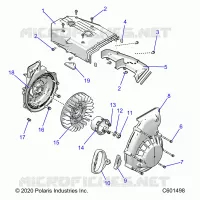 ENGINE, BLOWER HOUSING AND RECOIL STARTER