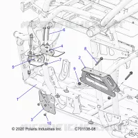 CHASSIS, ENGINE AND REAR DRIVELINE MOUNTING
