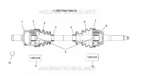 DRIVE SHAFT, FRONT (IF BUILT BEFORE 10/03/06)