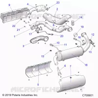 ENGINE, EXHAUST SYSTEM