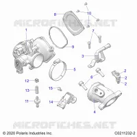 ENGINE, THROTTLE BODY AND FUEL RAIL