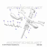 UPPER STEERING & HANDLEBAR ASM.