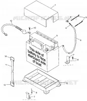 BATTERY BOX HURRICANE B964466 AND INTL. HURRICANE I964466 (4935733573B005)