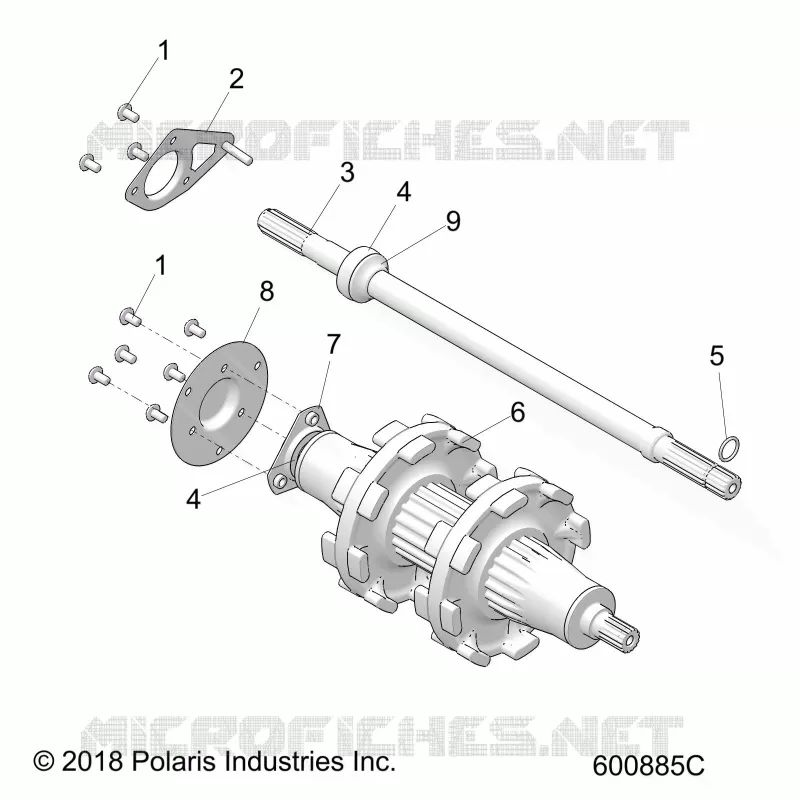 DRIVE TRAIN, JACKSHAFT AND DRIVE SHAFT