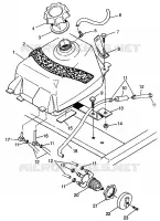 FUEL TANK XPRESS 300 W97CA28C AND  XPRESS 400L W97CA38C (4939603960B003)