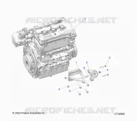 ENGINE, MOUNTING AND LONG BLOCK- R24X6L1RAH/AS/BH/BS (C730955)