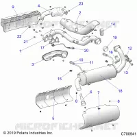 ENGINE, EXHAUST SYSTEM