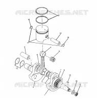 CRANKSHAFT AND PISTON ASSEMBLY TRAIL BLAZER / W927221 (4922852285032A)