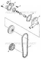 WATER PUMP WIDETRAK LX 0982065 AND EUROPEAN WIDETRAK LX E982065 (4943884388C011)