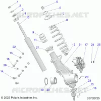 SUSPENSION, FRONT STRUT 