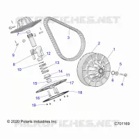 DRIVE TRAIN, SECONDARY CLUTCH