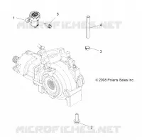 DRIVE TRAIN, GEARCASE MOUNTING, FRONT