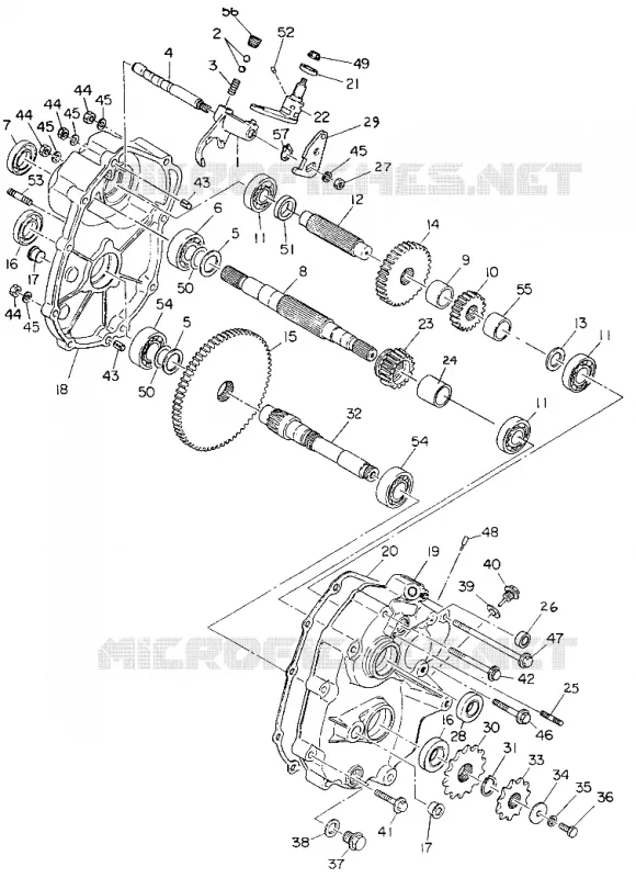GEARCASE ASSEMBLY NORWEGIAN 350 4X4 (4922912291037A)