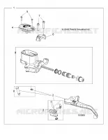 FRONT BRAKE BRAKE LEVER AND MASTER CYLINDER