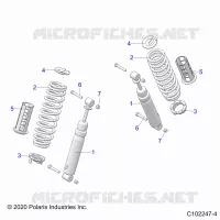 REAR SUSPENSION SHOCKS AND MOUNTING