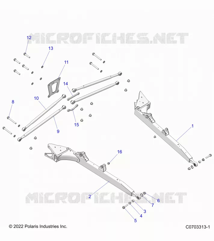 REAR SUSPENSION CONTROL ARMS