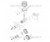 CRANKSHAFT AND PISTON