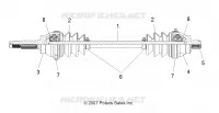 DRIVE TRAIN, REAR DRIVE SHAFT