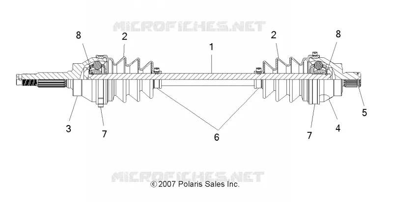 DRIVE TRAIN, REAR DRIVE SHAFT