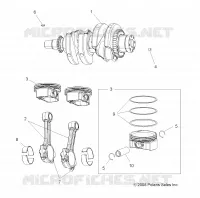 ENGINE, CRANKSHAFT AND PISTON