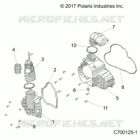 ENGINE, ALTERNATOR  COVER HVAC