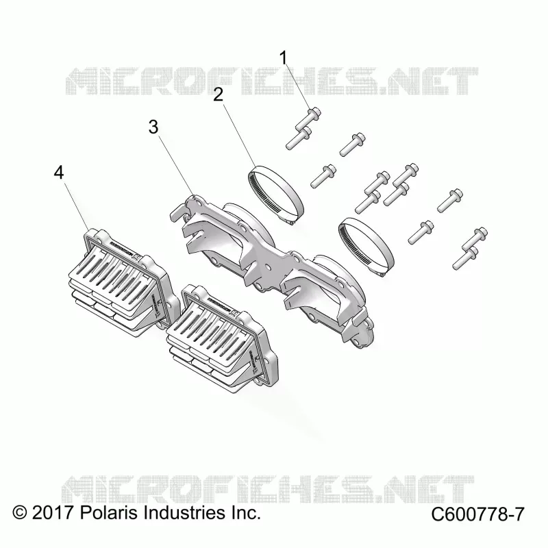 ENGINE, REED VALVE AND THROTTLE BODY ADAPTOR